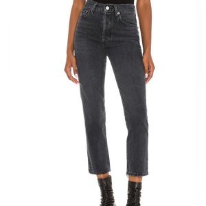 AGOLDE Riley high rise straight crop in Edit